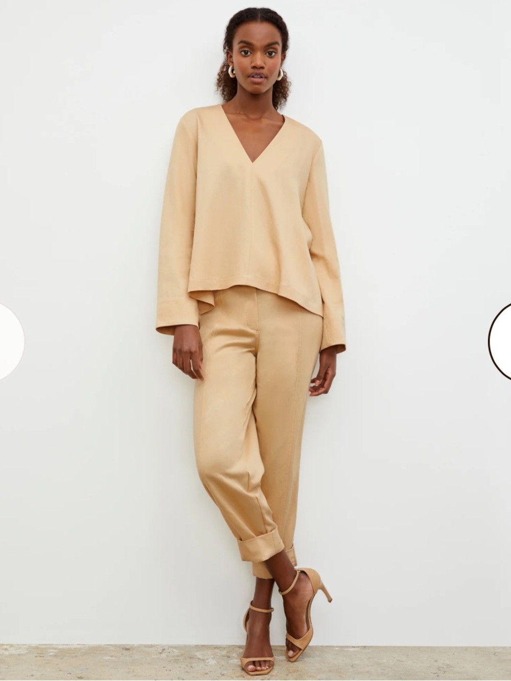 M.M. Lafleur Annette Everyday Twill Top In Butter Yellow - Picture 2 of 9